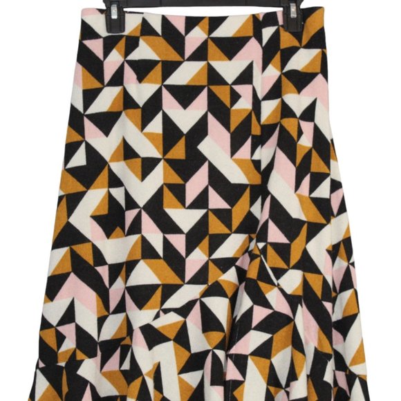 Maeve Anthropologie Small Tanya Geometric Abstract Midi Knit Skirt Pullon Womens - Picture 5 of 15